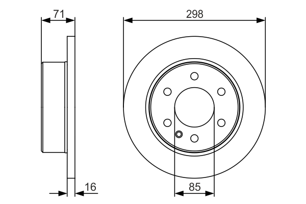 BOSCH 0 986 479 S05 Disc frana