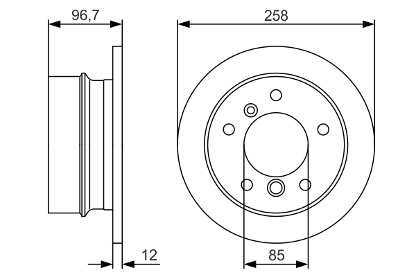 BOSCH 0 986 479 S17 Brake Disc