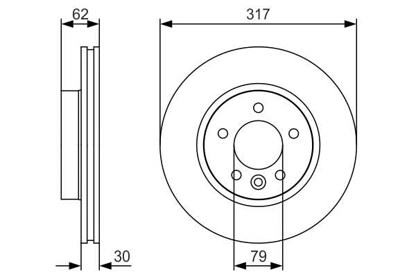 BOSCH 0 986 479 S25 Brake Disc