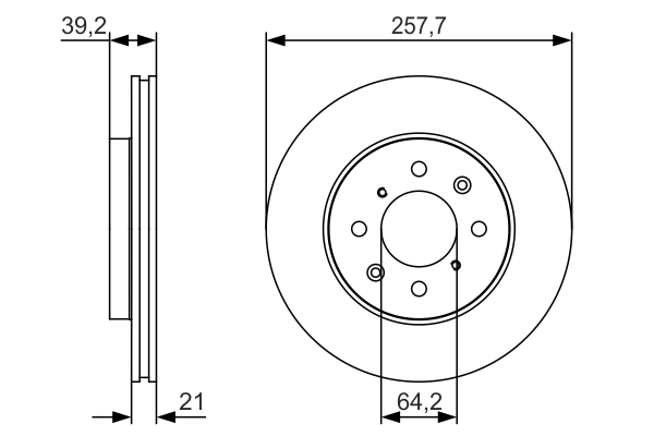 BOSCH 0 986 479 S26 Brake Disc