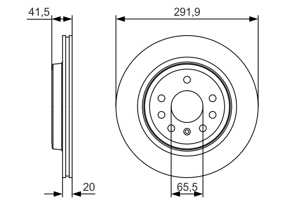 BOSCH 0 986 479 S27 Brake Disc