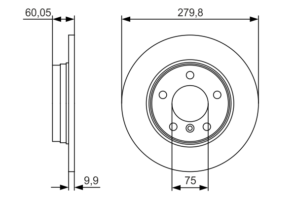 BOSCH 0 986 479 S34 Brake Disc