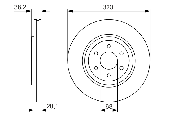 BOSCH 0 986 479 S35 Brake Disc