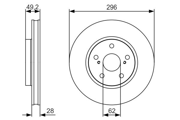 BOSCH 0 986 479 S40 Brake Disc