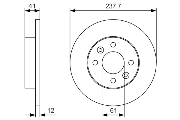 BOSCH 0 986 479 S45 Brake Disc