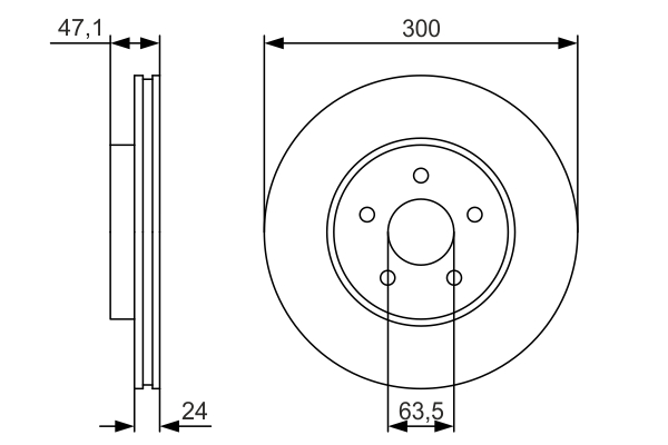 BOSCH 0 986 479 S48 Brake Disc