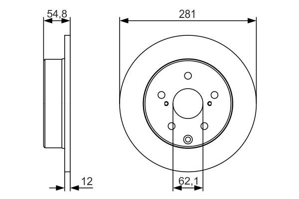 BOSCH 0 986 479 S67 Brake Disc