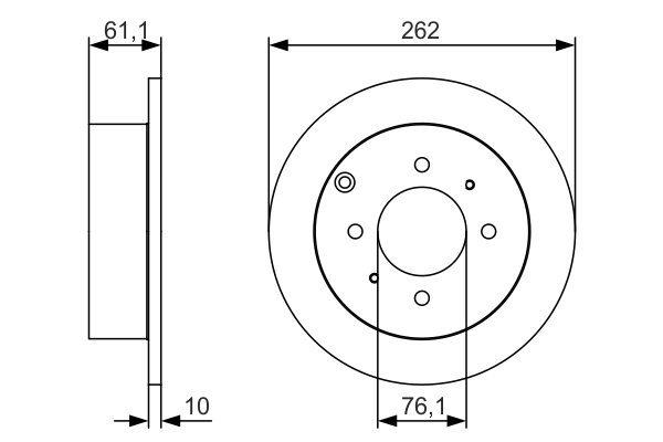 BOSCH 0 986 479 S68 Brake Disc