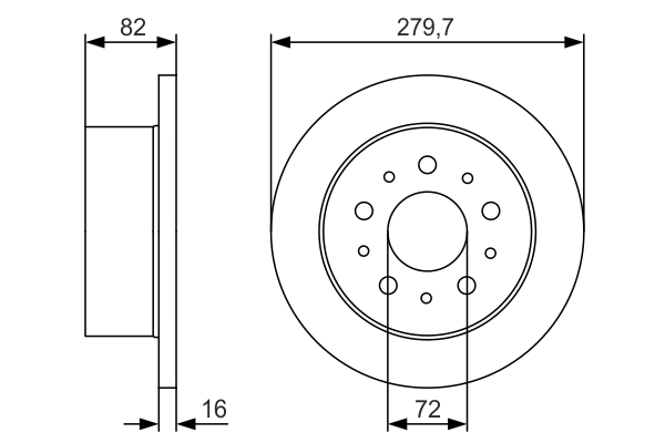 BOSCH 0 986 479 S73 Brake Disc