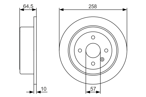 BOSCH 0 986 479 S75 Brake Disc