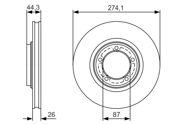 BOSCH 0 986 479 S79 Brake Disc