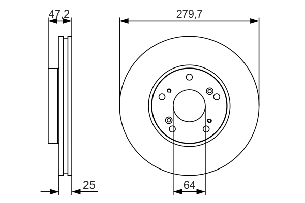 BOSCH 0 986 479 S82 Brake Disc