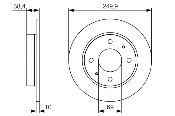 BOSCH 0 986 479 S84 Brake Disc