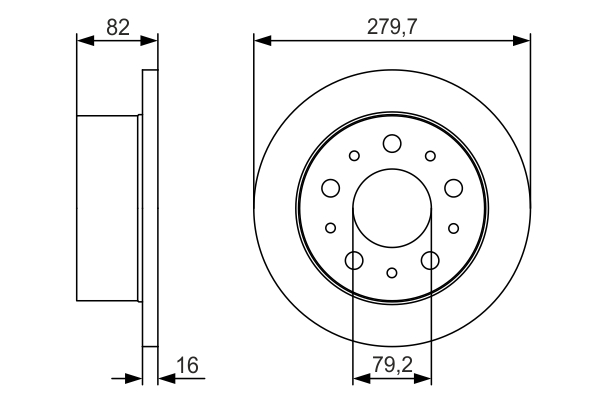 BOSCH 0 986 479 S86 Brake Disc