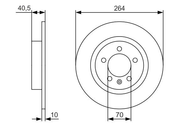 BOSCH 0 986 479 S88 Brake Disc