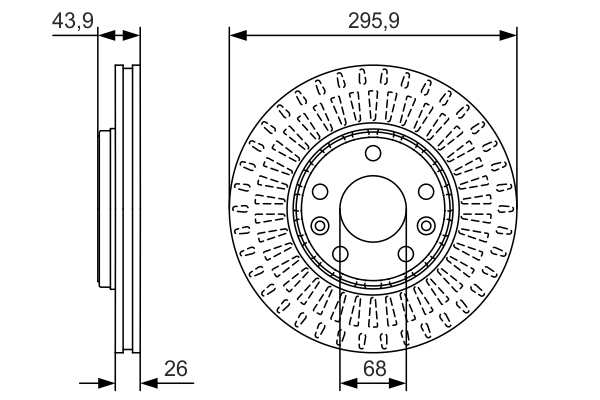 BOSCH 0 986 479 S93 Brake Disc