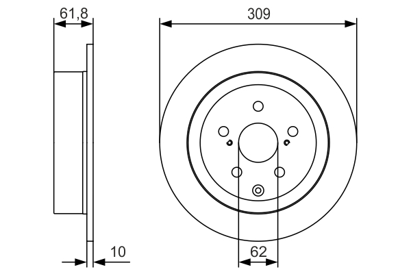 BOSCH 0 986 479 T04 Brake Disc