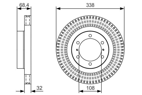 BOSCH 0 986 479 T09 Brake Disc