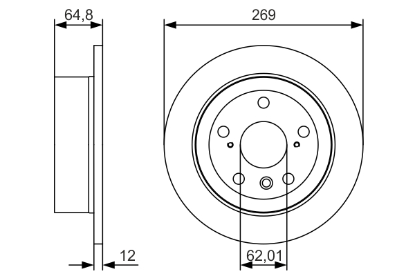 BOSCH 0 986 479 T13 Discofreno