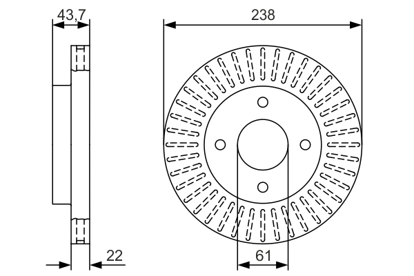 BOSCH 0 986 479 T31 Brake Disc