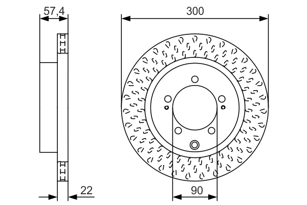 BOSCH 0 986 479 T33 Brake Disc