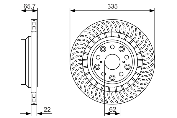 BOSCH 0 986 479 T35 Discofreno