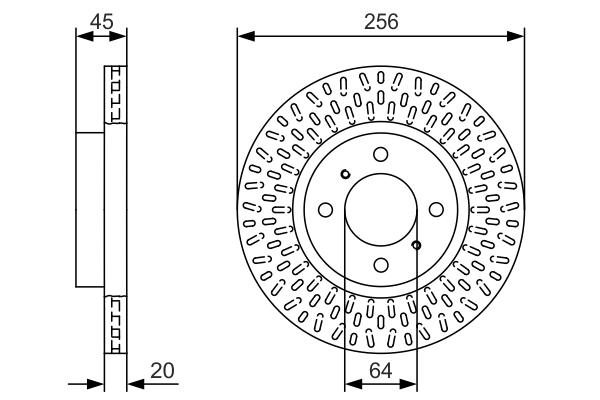 BOSCH 0 986 479 T39 Brake Disc