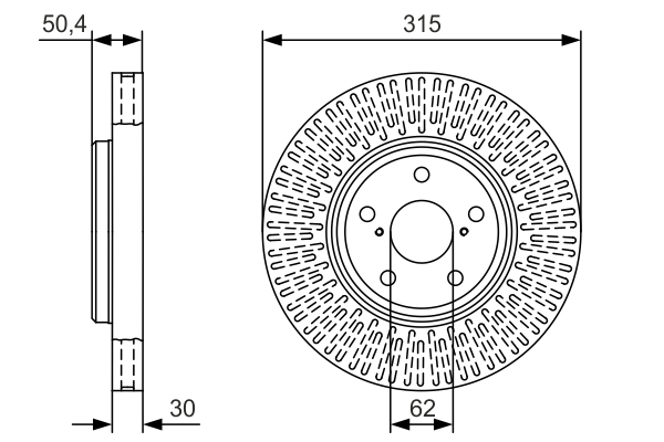 BOSCH 0 986 479 T40 Brake Disc