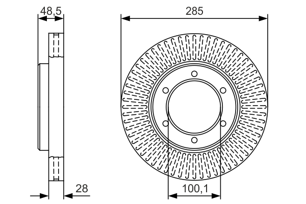 BOSCH 0 986 479 T45 Brake Disc