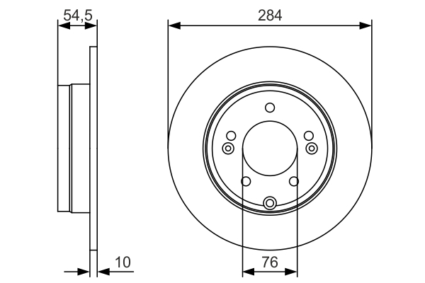 BOSCH 0 986 479 T49 Brake Disc