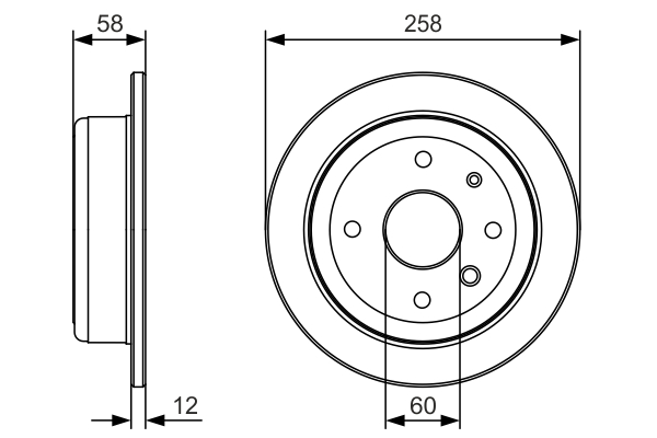 BOSCH 0 986 479 T52 Brake Disc