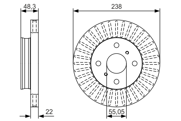 BOSCH 0 986 479 T82 Brake Disc