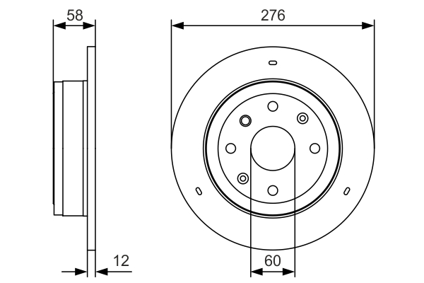 BOSCH 0 986 479 T83 Brake Disc