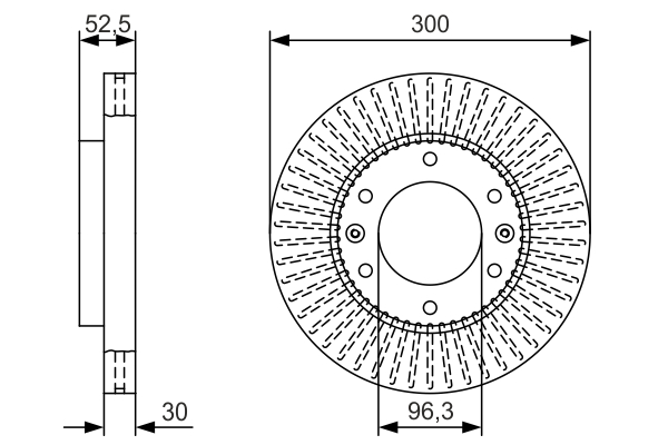 BOSCH 0 986 479 T88 Brake Disc