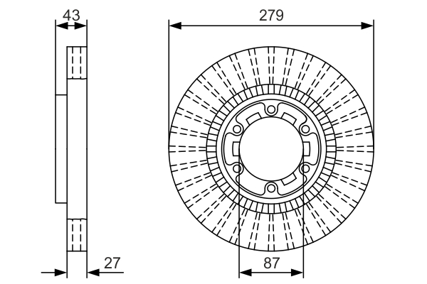 BOSCH 0 986 479 U06 Brake Disc