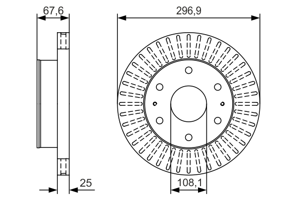 BOSCH 0 986 479 U07 Brake Disc