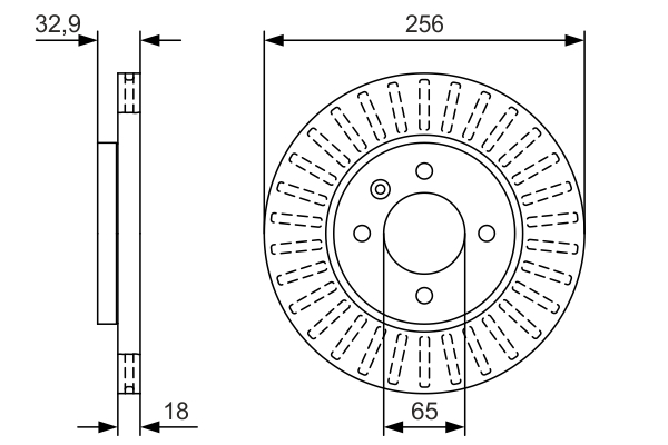 BOSCH 0 986 479 U09 Brake Disc