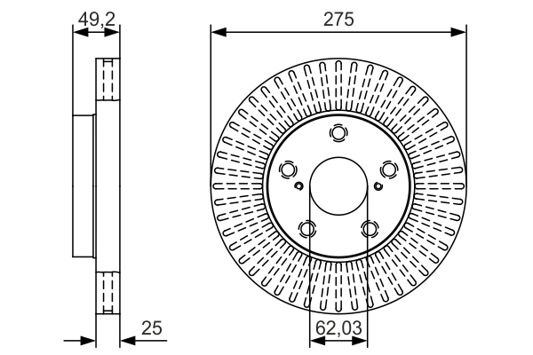 BOSCH 0 986 479 U19 Brake Disc