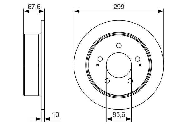 BOSCH 0 986 479 U21 Brake Disc