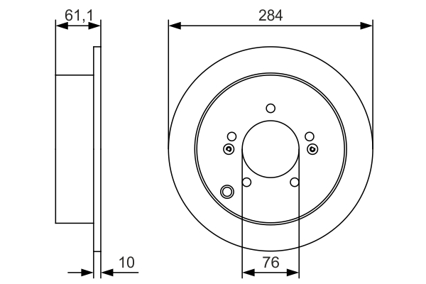 BOSCH 0 986 479 U37 Disc frana