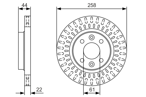 BOSCH 0 986 479 U50 Brake Disc