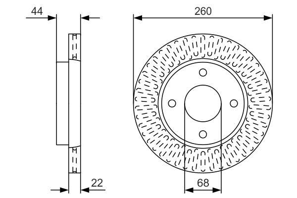 BOSCH 0 986 479 U54 Brake Disc