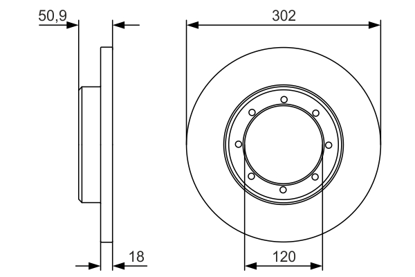 BOSCH 0 986 479 U60 Brake Disc