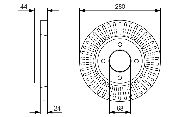 BOSCH 0 986 479 U62 Brake Disc