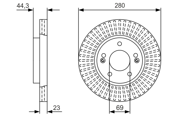 BOSCH 0 986 479 U82 Brake Disc