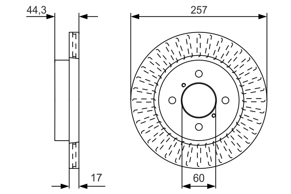 BOSCH 0 986 479 U93 Brake Disc