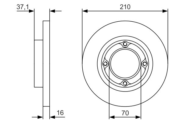 BOSCH 0 986 479 U96 Brake Disc