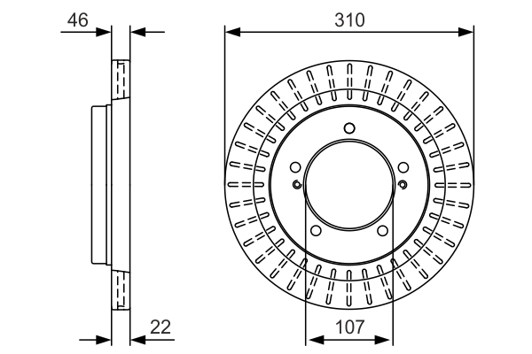 BOSCH 0 986 479 U99 Brake Disc