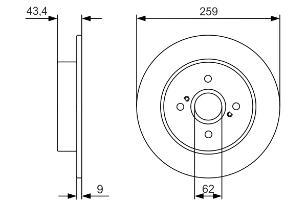 BOSCH 0 986 479 V07 Brake Disc