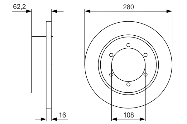 BOSCH 0 986 479 V14 Brake Disc